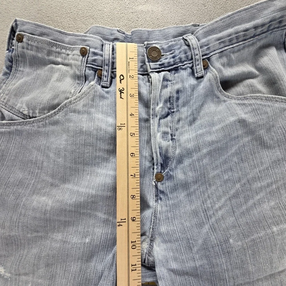 VTG Levis Engineered Jeans‎ Blue Twisted Buckle Back One Altered Hem Fits 30x28